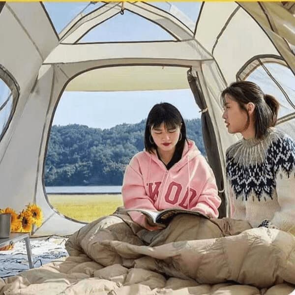 Automatic Family Camping Tent with Canopy 2.3m x 2m