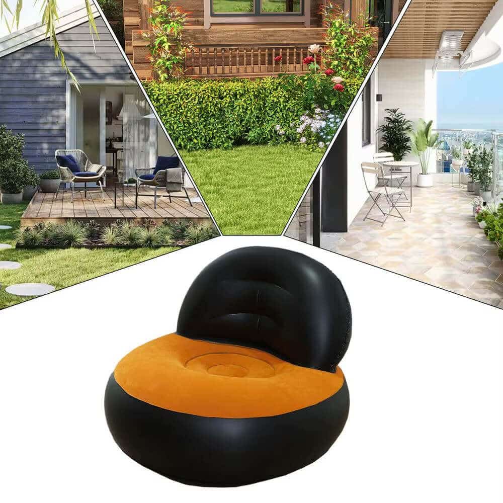 Luxury Comfort Inflatable Chair Portable Ergonomic Lounge Seat