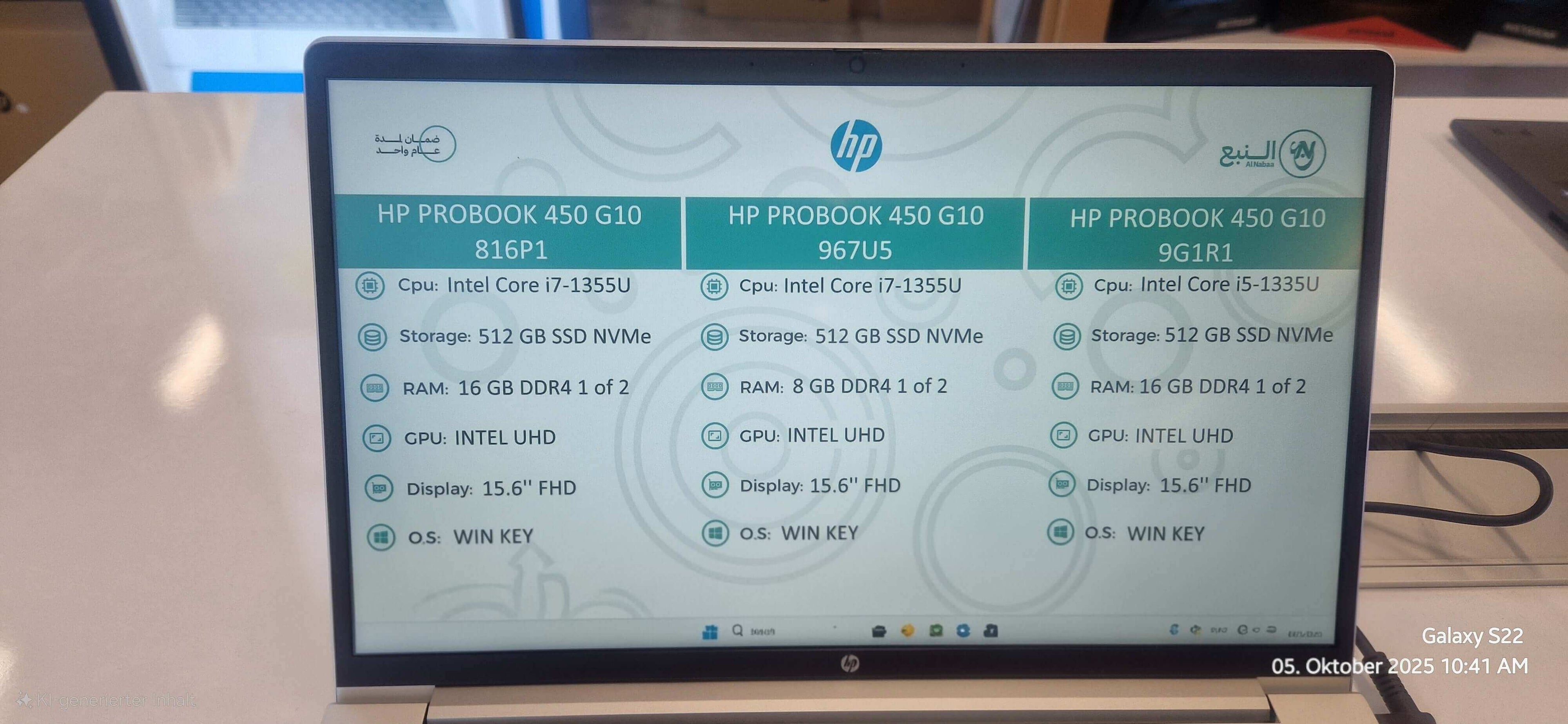 HP Probook 450 G10 / 967U5-0