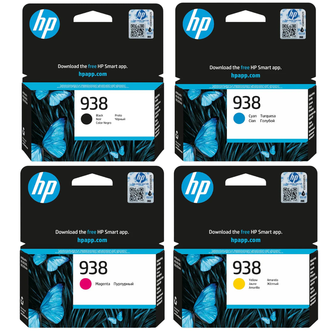 HP 938 Original Ink Set (Black + Cyan + Magenta + Yellow)-0