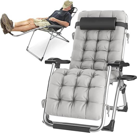 Foldable Zero Gravity Recliner Lounger Chair