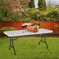 Portable Heavy-Duty Folding Trestle Table 1.8m