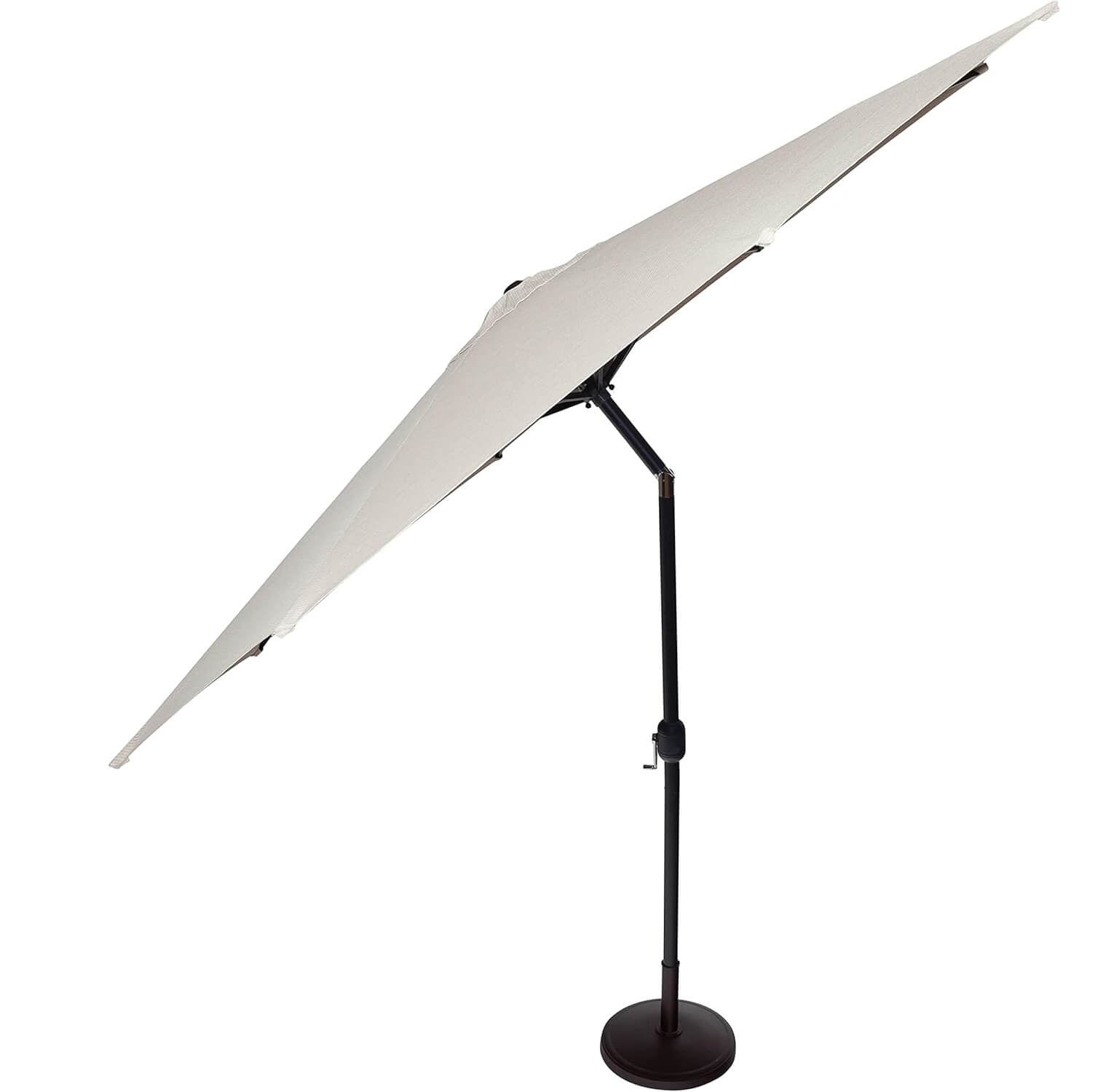 Outdoor Table Umbrella with Push Button Tilt and Crank QUE-30