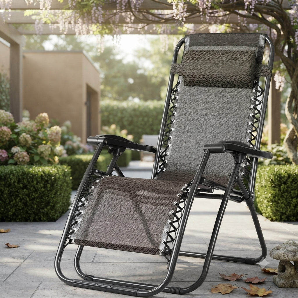 Outdoor Folding Adjustable Reclining Patio Chair EUQ-9VV5