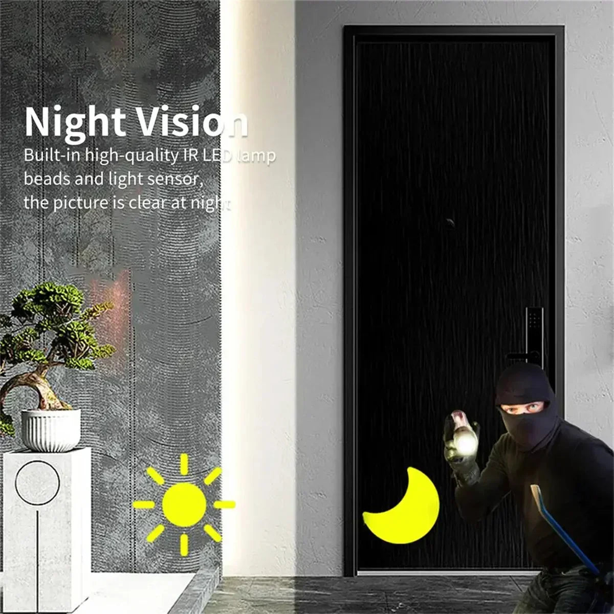 M8 Wireless Video Doorbell Camera (1080P Hd)