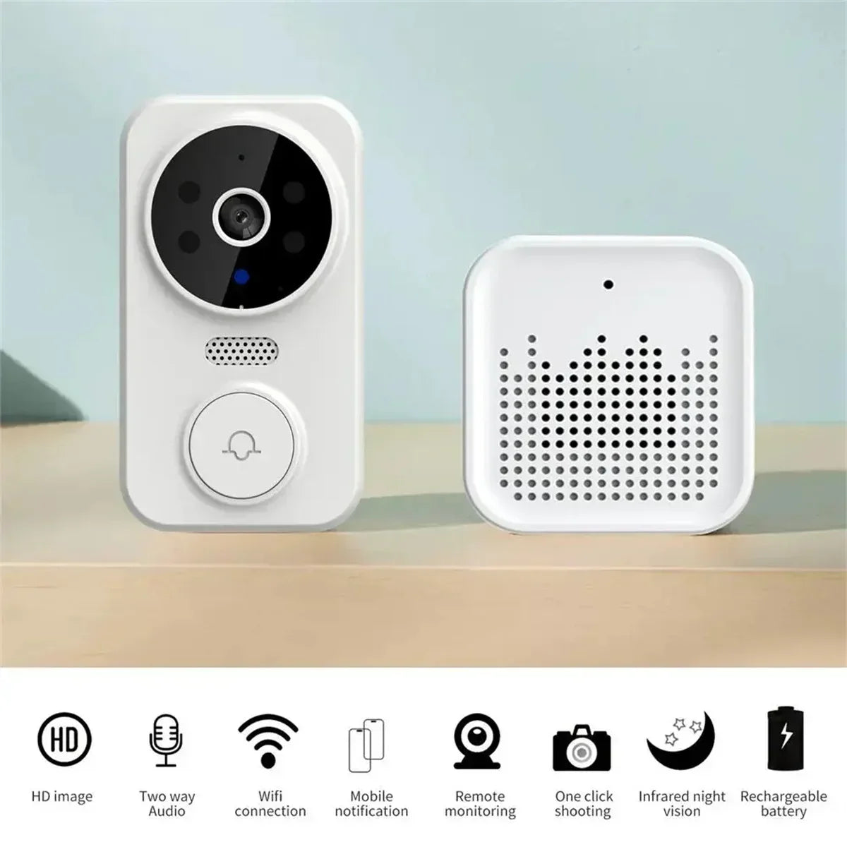 M8 Wireless Video Doorbell Camera (1080P Hd)