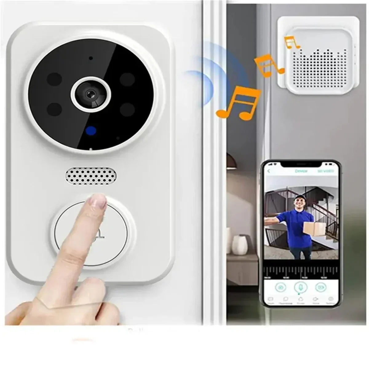 M8 Wireless Video Doorbell Camera (1080P Hd)