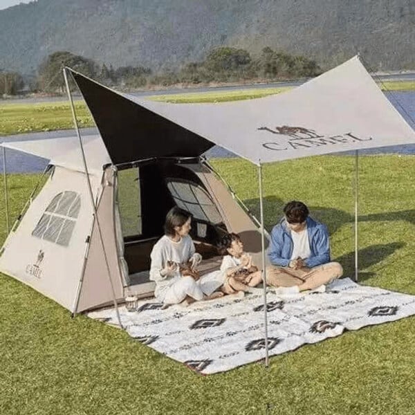 Automatic Family Camping Tent with Canopy 2.3m x 2m