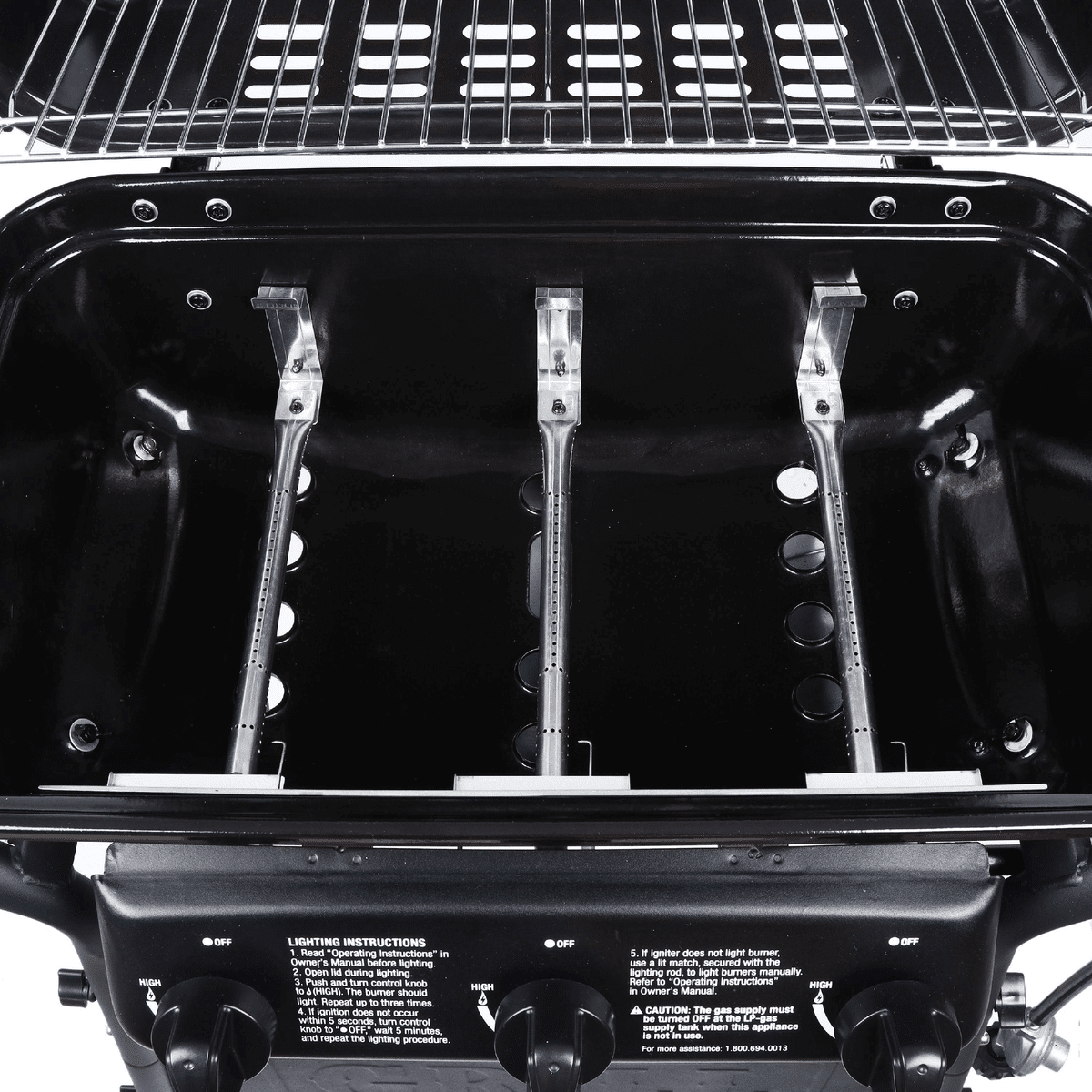 Outdoor 3 Burner Gas BBQ Grill with Wheels