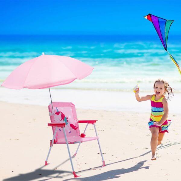 Outdoor Foldable Children Camping Chair with Umbrella GNA-44