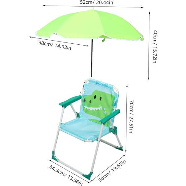 Outdoor Foldable Children Camping Chair with Umbrella GNA-44