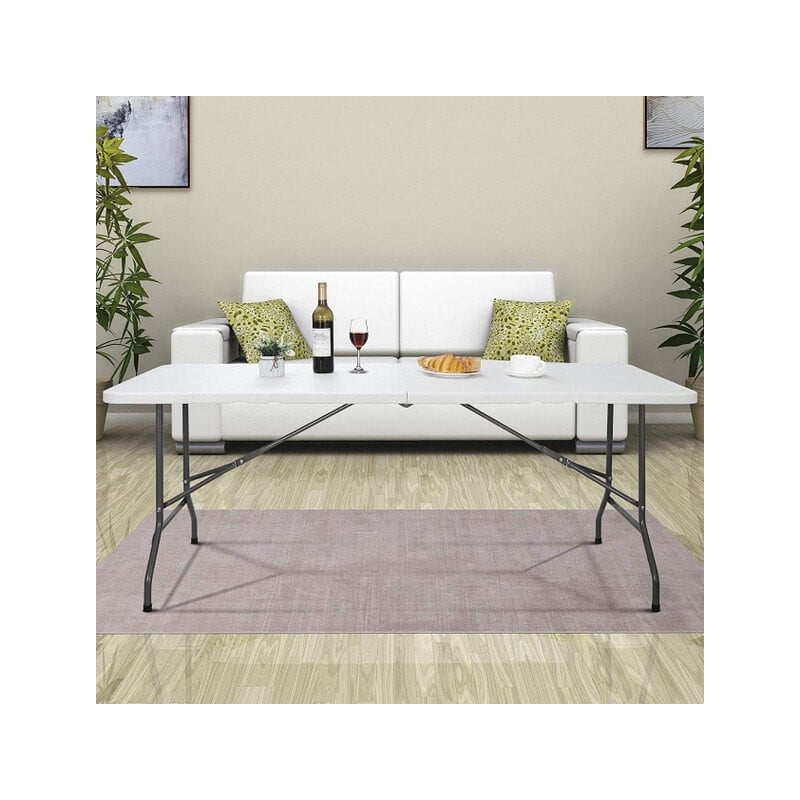 Portable Heavy-Duty Folding Trestle Table 1.8m