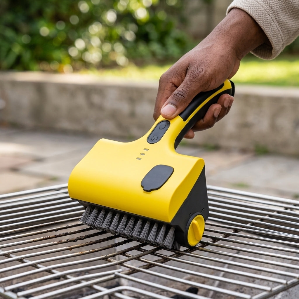 Heat-Resistant Electric Barbecue Grill Cleaning Brush